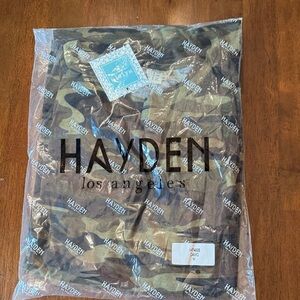 Hayden Kids Los Angeles Green Camo Dress Size M